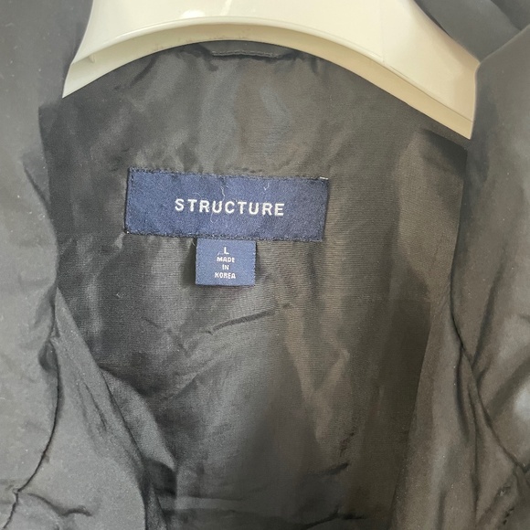 Structure Y2K Lightweight Black Jacket, Men's Large - Picture 3 of 10